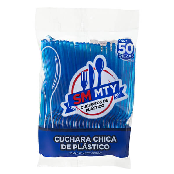 (CUCHARA NEON) 50 PZAS CUCHARRA CHICA COLORES